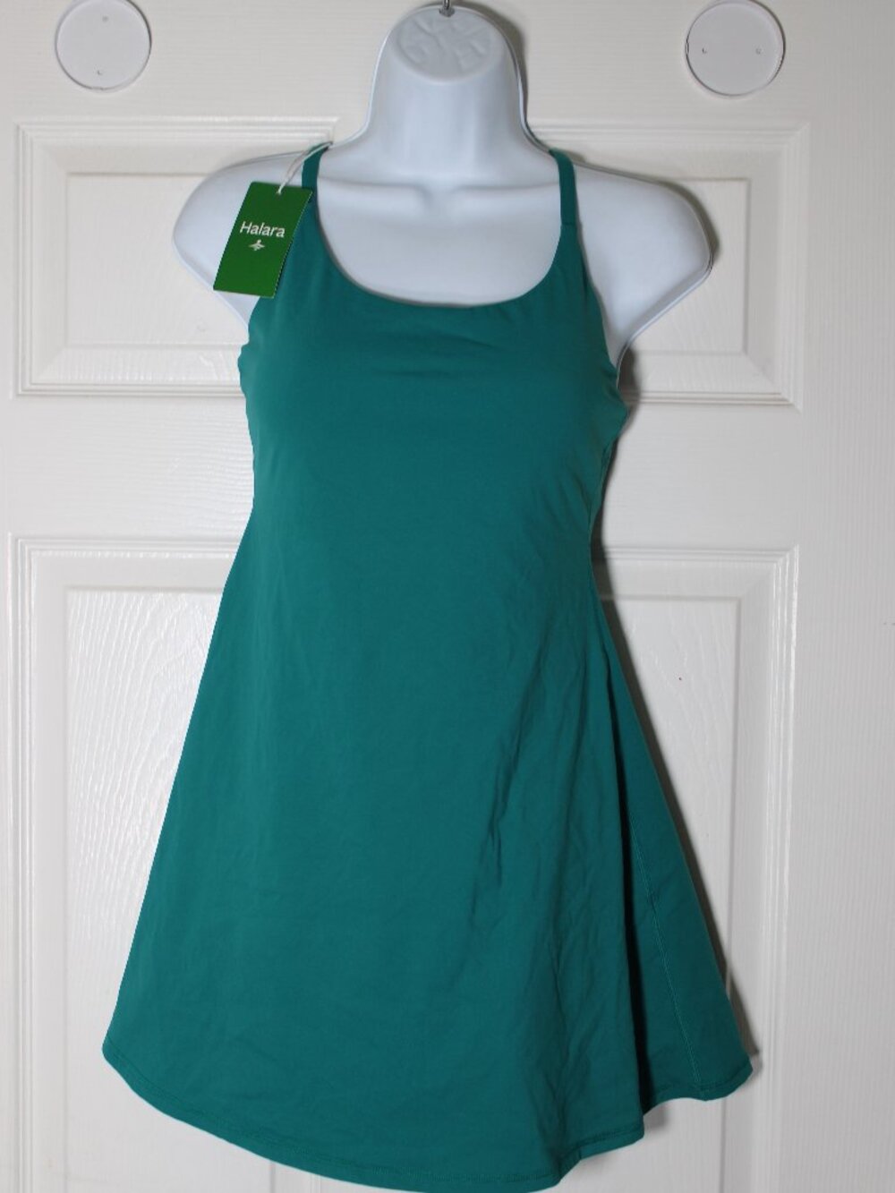 NWT Halara Everyday Activity Dress with Built-In Shorts - Teal - Size XS